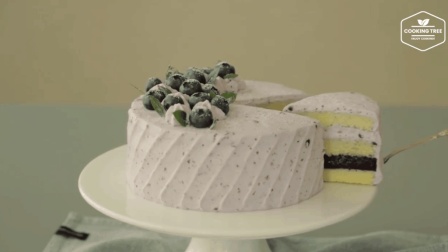 超治愈美食教程: 蓝莓果冻蛋糕Blueberry Jelly Cake Recipe