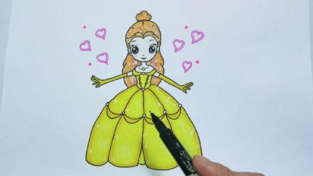 美美哒叶罗丽公主皇冠简笔画, 只需几步就学会