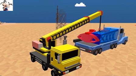【永哥】挖掘机方块世界石油开采模拟建设 方块人驾驶挖掘机采集石油