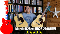 马丁Martin D28 HD28 2018新款 吉他评测对比