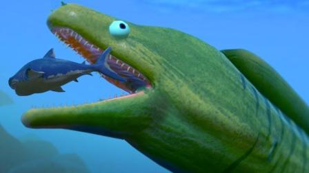 小飞象解说✘海底大猎杀 绿色鳗鱼历险记! 被螃蟹反杀了?