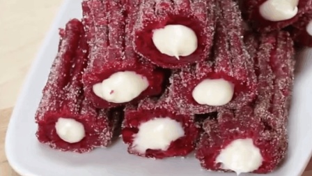 【法式红绒卷】红白配蛋糕卷, 一口下去是青春的味道