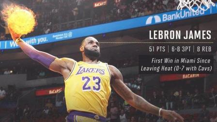 【布鲁】NBA2K19詹姆斯对热火狂砍51分!