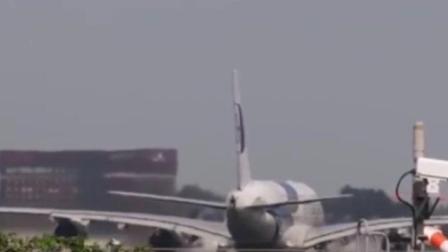 实拍马航空客A380大型客机起飞, 你还记得MH370吗?