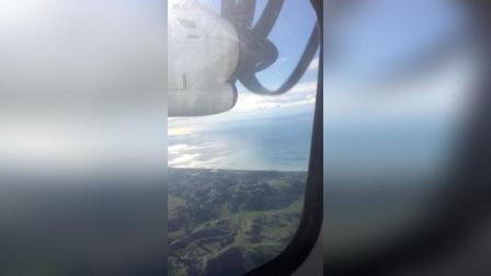 因为新西兰有好美的风景所以今天早上的飞机很和平