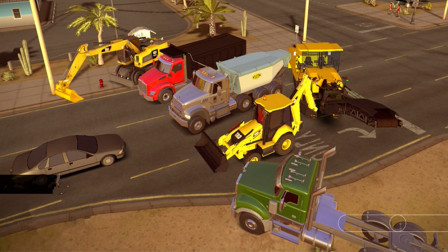 【永哥玩游戏】挖掘机城市模拟建设341 挖掘机牵引车装载机