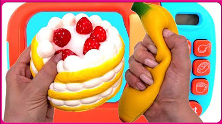 扮家家亲子互动制作香蕉味的爱心蛋糕! 超级有趣哦! 棉花糖和云朵妈妈 超级飞侠 熊出没
