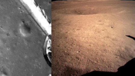掌闻视讯 嫦娥着陆月球背面，传回首张月球背面图片