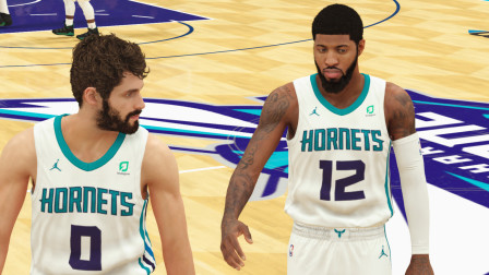 【布鲁】NBA2K19神级操作! 黄蜂交易保罗乔治和白边! 三剑客组成!