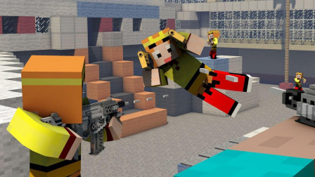 【小龙】我的世界MC枪战吃鸡EP15四杀第一 Minecraft服务器小游戏搞笑视频