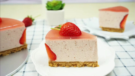 草莓慕斯蛋糕, 好吃又好看!
