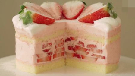 「烘焙教程」草莓夹心蛋糕, 满满的诚意