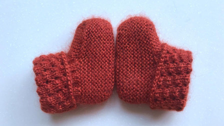 婴儿毛线袜的编织教程，高筒外翻，漂亮暖和钩针作品