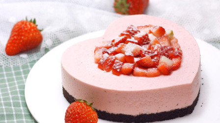 foodyvideo 吃货视频 第一季 超甜！节自制爱心草莓慕斯，入口即化、保证撩动ta的心！