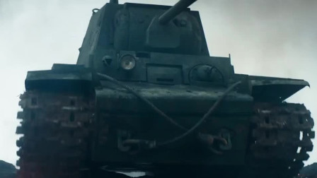 俄罗斯最新二战片，KV1坦克单挑德国4号坦克，全速前进开近了打