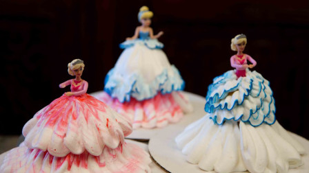 3种公主翻糖蛋糕，满足了所有女生的审美，仿佛来到巴黎时装周！