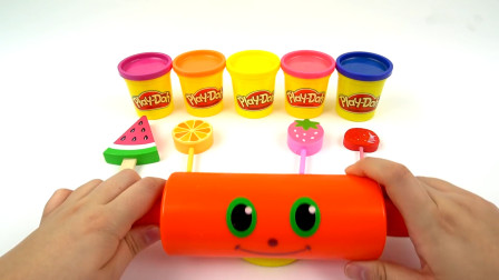 亲子英语-用橡皮泥制作冰激凌玩具学习颜色