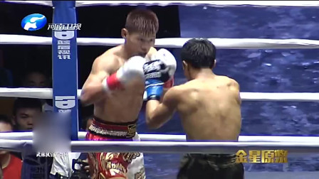 武林风：双方互相重击下坤霸特护齿被打飞，坤霸特攻势猛烈看着过瘾
