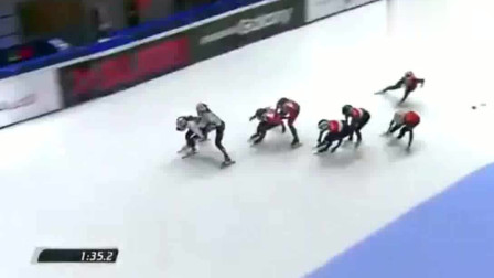 回顾:短道速滑世界杯女子接力,中国队最后一圈