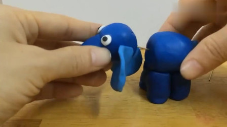 DIY手工制作，教你用粘土制作一个可爱萌萌哒的大象
