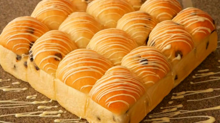 美食分享，糕点大师教你如何在家制作出松软的面包，看上去很好吃