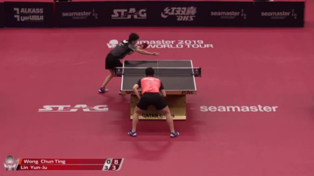 比赛剪辑32进16 林昀儒 vs 黄镇廷 2019卡塔尔乒乓球公开赛