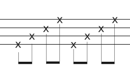 尤克里里节奏型（43214321）