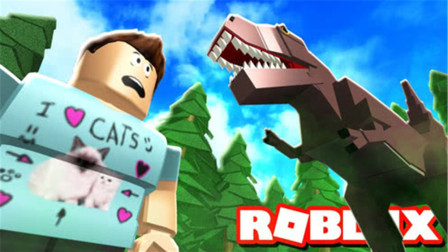 Roblox 爆笑疯狂原始人！我变成了一个原始人，用木棒和恐龙战斗！