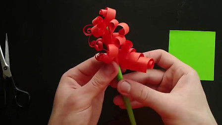 一束简易折纸花的制作方法！