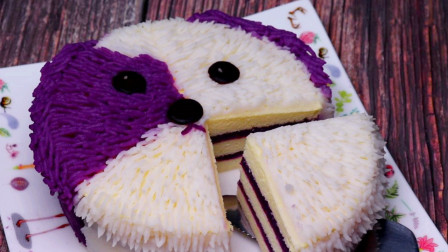 紫薯山药也能做奶油蛋糕，做法简单实惠，健康无添加，特别好吃