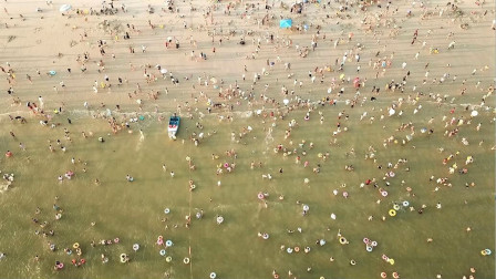 广西北海银滩，被称为中国最美的海滩之一，无人机空中看看怎么样？