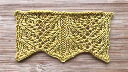 一款别样叶子花的编织方法，织围巾、开衫真漂亮毛线编织简单方法