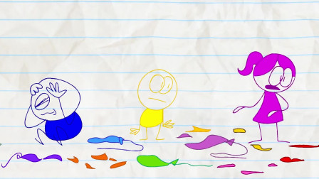 第二季铅笔人搞笑幽默动画200五颜六色的气球