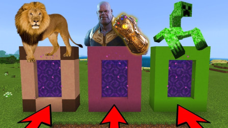 我的世界Minecraft战斗：宇宙超强灭霸 不要选择错误的门户