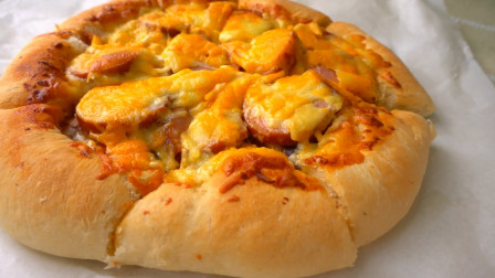 厚底披萨家常又简单的做法，配简易披萨酱配方，比买的还好吃