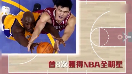 回顾NBA巨星姚明光辉篮球生涯，球衣退役，见证传奇，