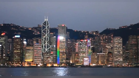 世界三大夜景，中国香港维多利亚港夜景，美得像效果图一样果然名不虚传!