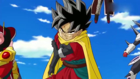 龙珠-难得一见的悟天成年后合体,太帅了!