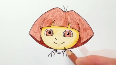 儿童简笔画：卡通小女孩，简单又有趣，学画画的好帮手