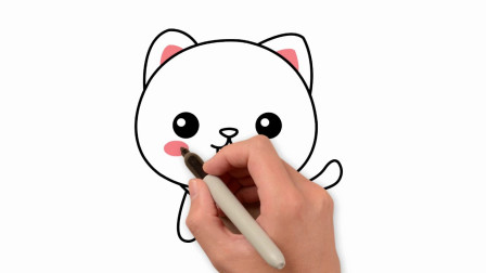 美术简笔画学习：小动物简笔画，可爱小狗简笔画的技巧讲解