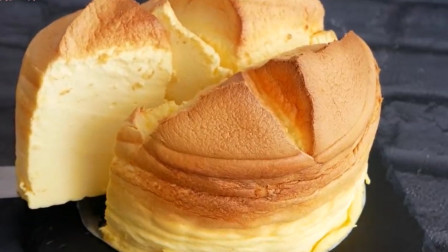 「烘焙教程」教你做蛋奶酥芝士蛋糕，真的超细腻柔软！
