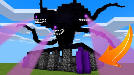 我的世界Minecraft制作挑战：如何制作一个凋零枯萎风暴笼