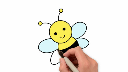 卡通小蜜蜂简笔画彩色图片