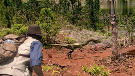 安迪的恐龙冒险：安迪居然龙口夺鱼，不怕腔骨龙吗？