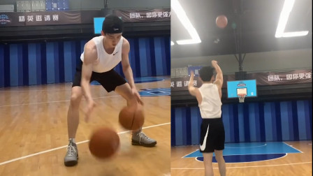 白敬亭晒日常篮球训练视频，网友：这基本功百分百服气的！