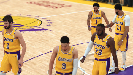 【布鲁】NBA2K19湖人王朝：詹姆斯和浓眉领衔湖人五巨头！冲击总冠军！