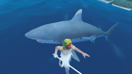 木筏求生-极限生存28 今天收获多多 做顿鲨鱼晚宴犒劳自己