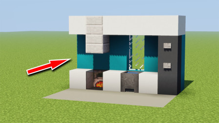 我的世界：教你做一个有层次感的厨房，带人参观时的神器！