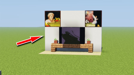 我的世界：客厅里就要放液晶电视啦，没电视的假期我无法呼吸了