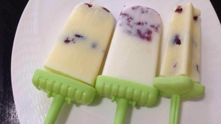 教你自制酸奶冰棒雪糕，一口下去酸酸甜甜，材料简单在家就能做